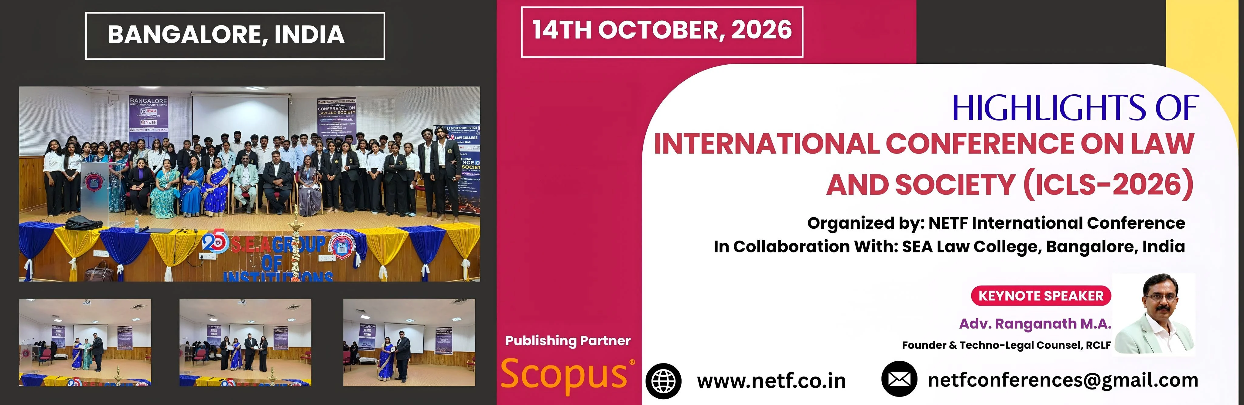 Highlights of the Bangalore International Conference on Law and Society, October 2026